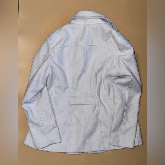 Faded Glory Womens White Peacoat Jacket; Size Large 12-14 - Picture 2 of 4